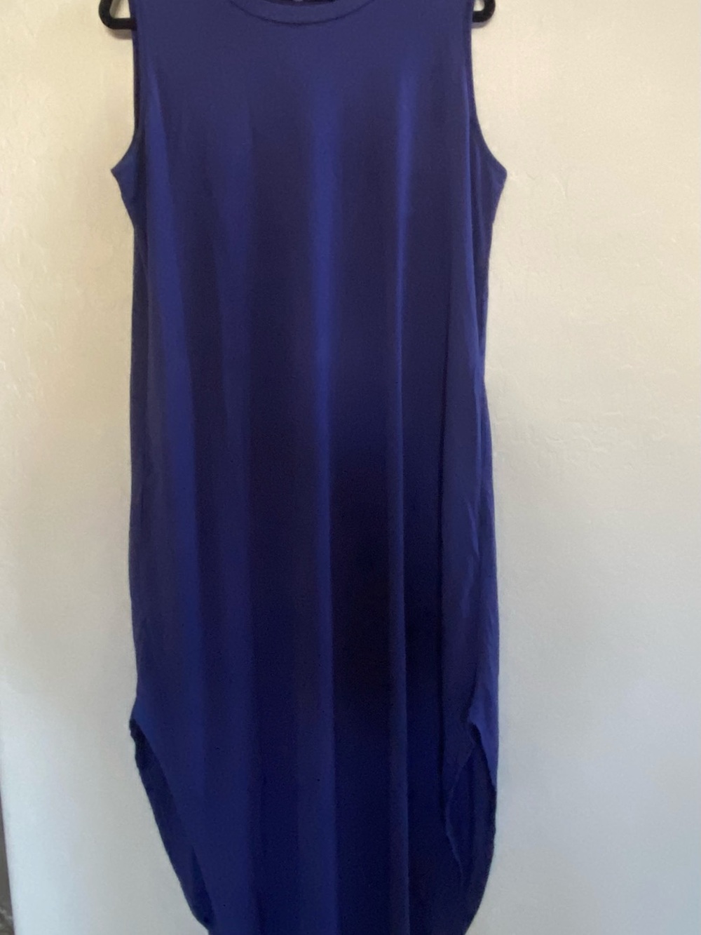 Sleeveless Navy Blue Maxi  Dress - Classic Simple Shift